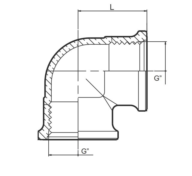 Raccord coudé