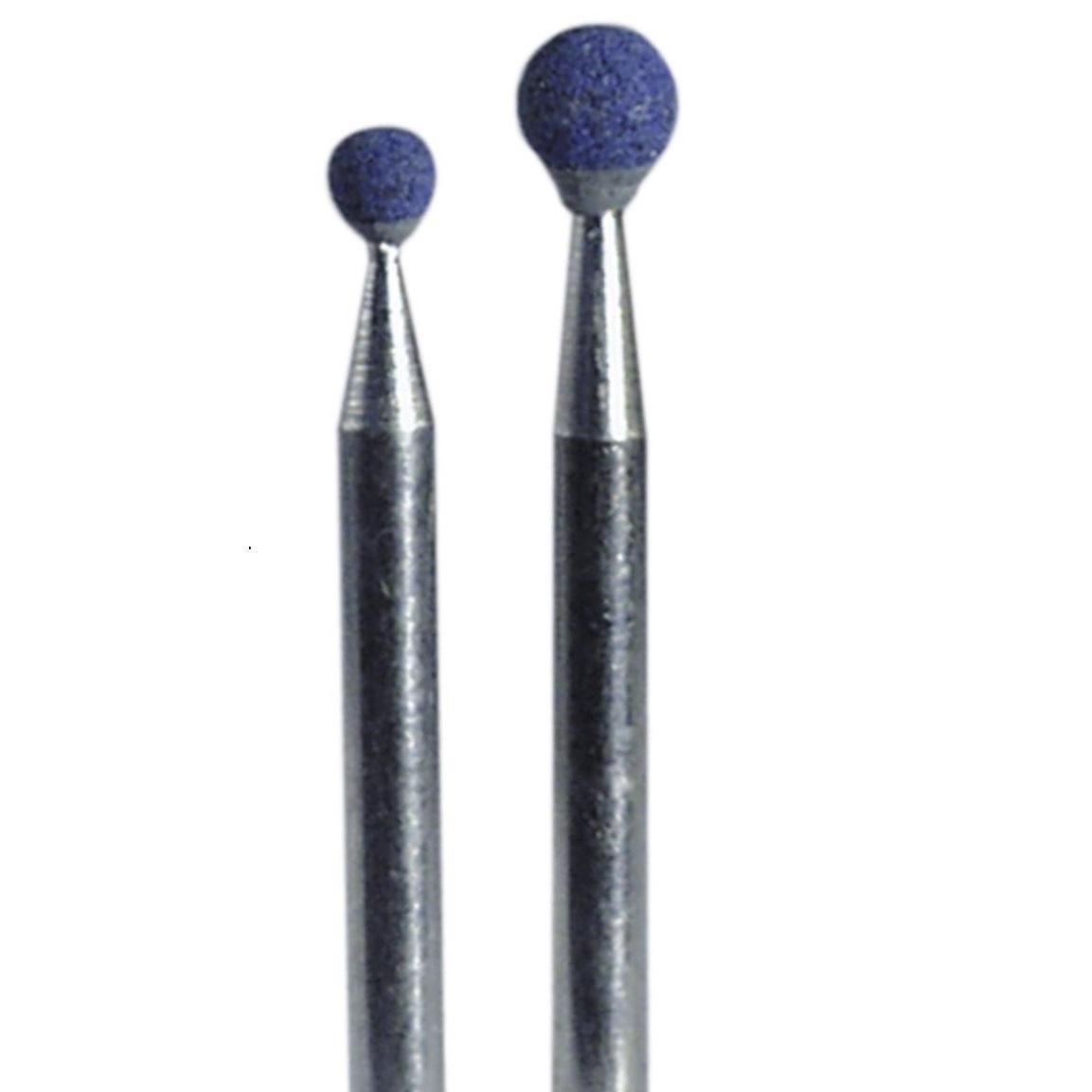 Meules à aiguiser en pierre bleue, tige Ø 3 x 40 mm - Cylindrique