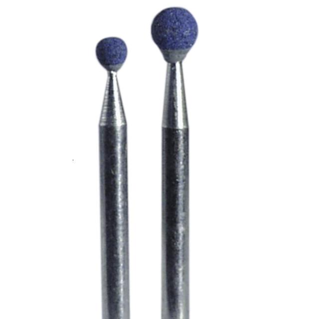 Meules à aiguiser en pierre bleue, tige Ø 3 x 40 mm - Cylindrique