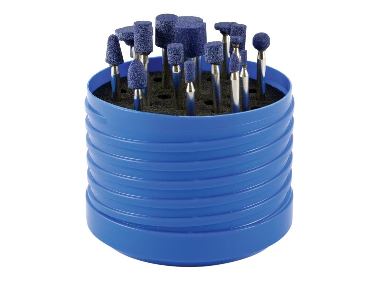 Jeu de meules à affûter Pierres Bleues – Contenu : 19 Pièces