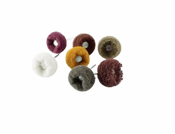 Toison abrasive, tige Ø 3 mm, triple couche