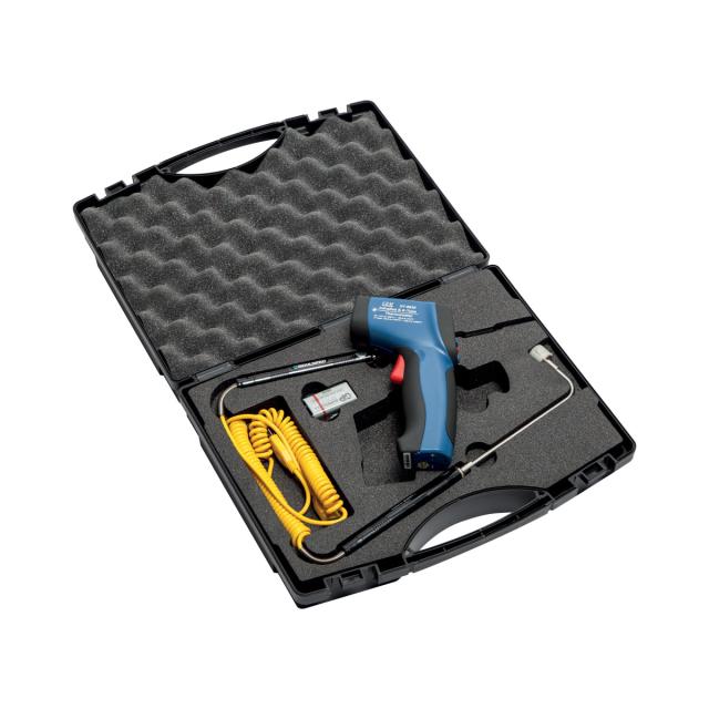 Coffret thermomètre infrarouge avec entrée sonde K