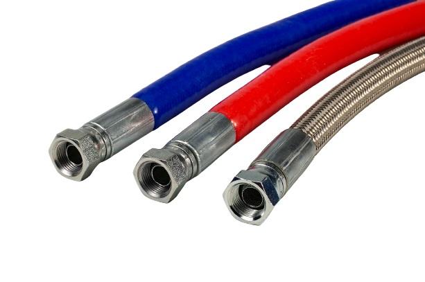 Tuyau PTFE convoluté blindé inox assemblés