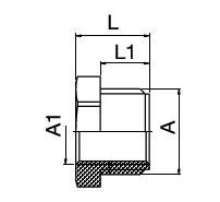 Adaptateur M/F 