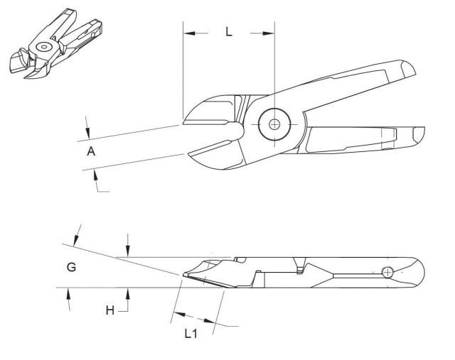 Jeu de lames standards 15°