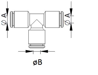 Coupleur pneumatique T