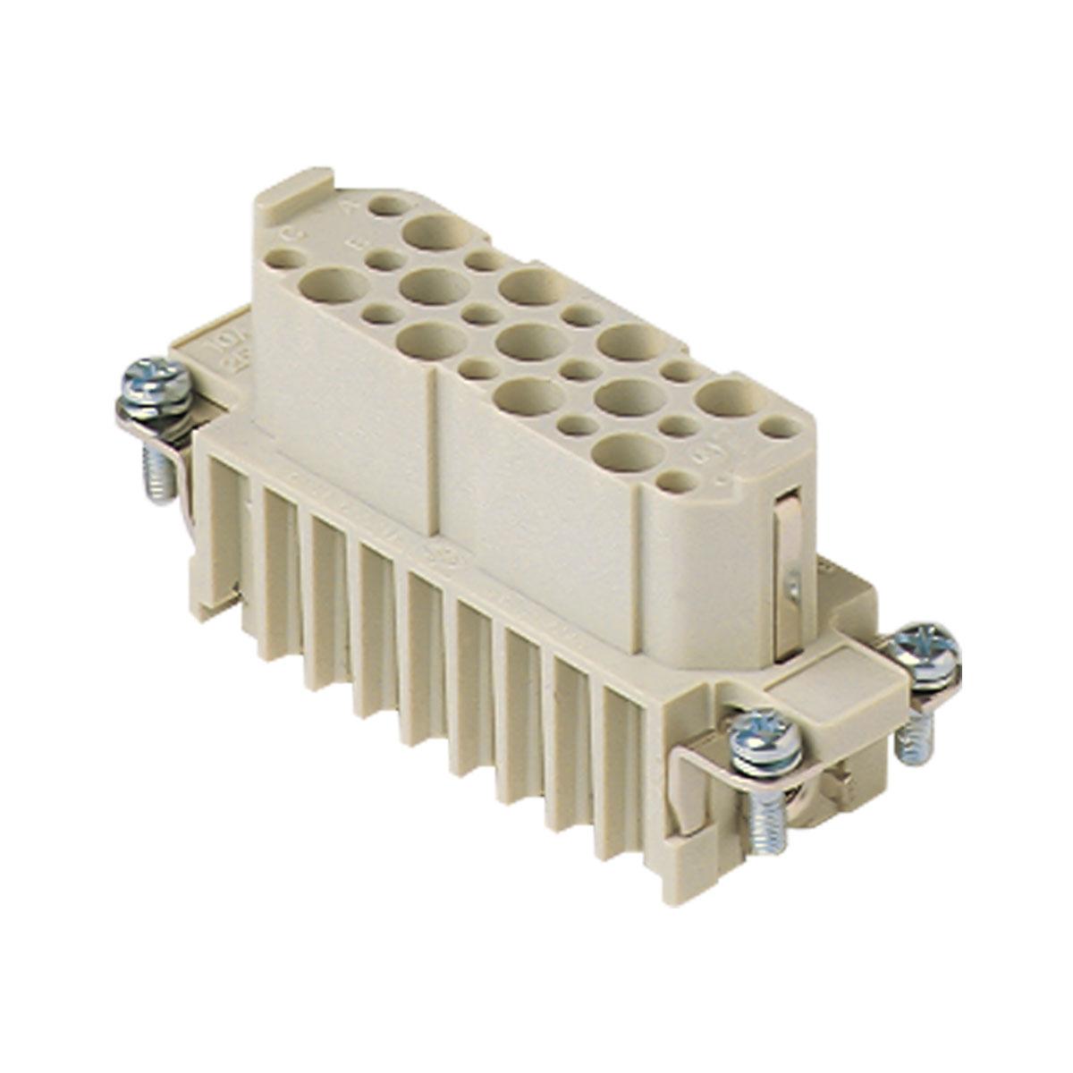 Insert femelle à sertir, 24 broches