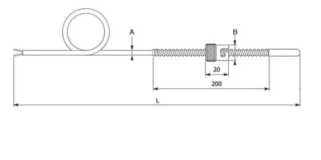 Thermocouple à fixation par baïonnette