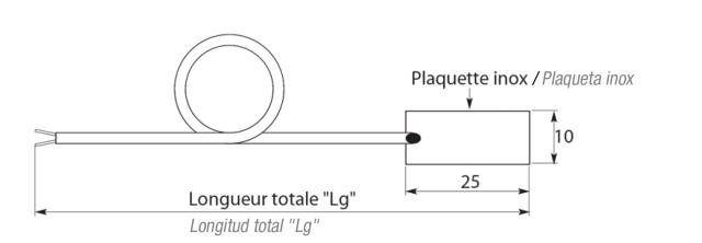 Thermocouple de buse type plat