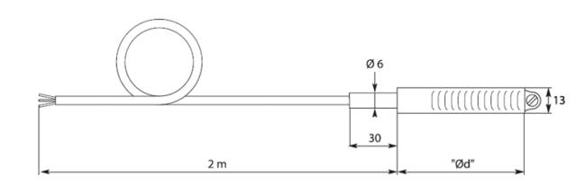 Thermocouple avec collier de serrage