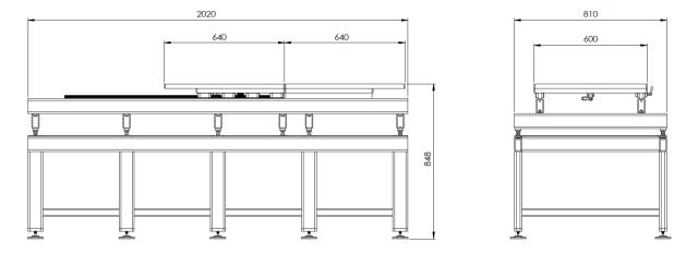 Table de moule à équerres forgées 6T
