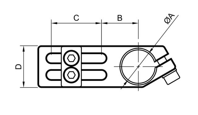 Pince d'angle de taille moyenne