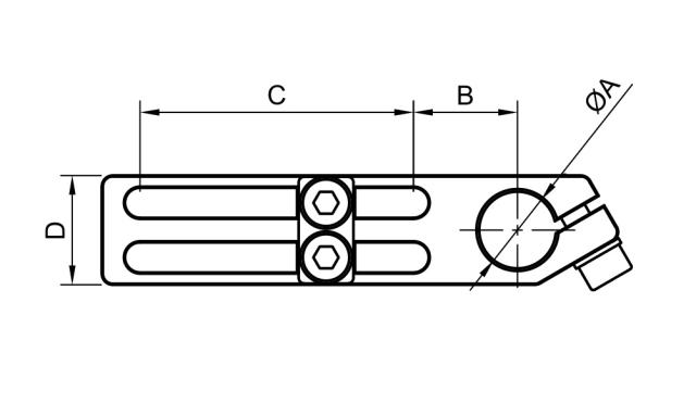 Pince d'angle longue - usage intensif