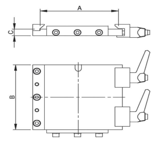 Plaque d'adaptation coté robot 